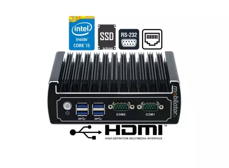 Wydajny mini komputer przemysłowy z procesorem Intel Core i5 - IBOX-501 N15 i5-6200U v.1