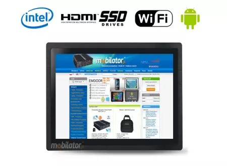 MobiTouch 7LA - wzmocniony Panel komputerowy 7-mio calowy z systemem Android i z normą IP65 na przednią część obudowy