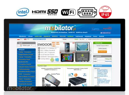 Wytrzymały panel PC do hal produkcyjnych