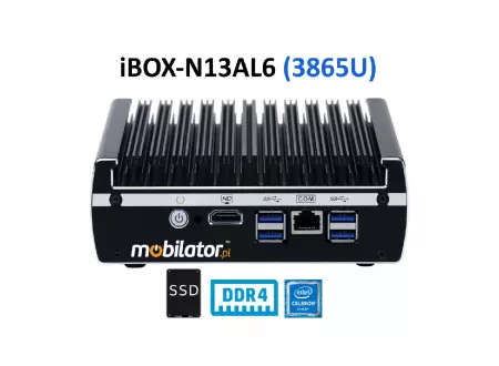 IBOX-N13AL6 (3865U) v.1 - Amplified industrial computer for production halls with WiFi module