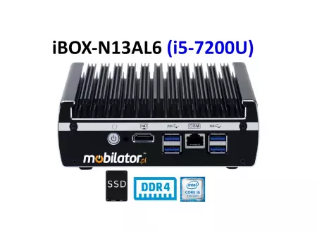 IBOX-N13AL6 (i5-7200U) v.3 - A powerful industrial indoor computer with SSD extension