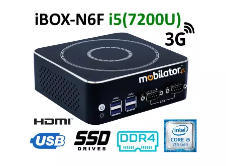 IBOX-N6F i5 (7200U) v.4 - Reinforced Mini industrial computer with 3G wireless network