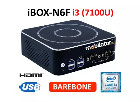 IBOX-N6F i3 (7100U) Barebone - A reinforced industrial computer with an Intel Core i3 processor