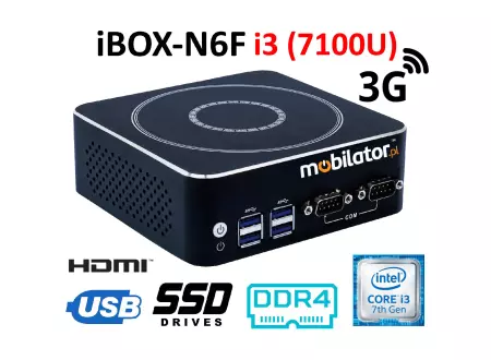 IBOX-N6F i3 (7100U) v.4 - Reinforced industrial computer with wireless internet 3G