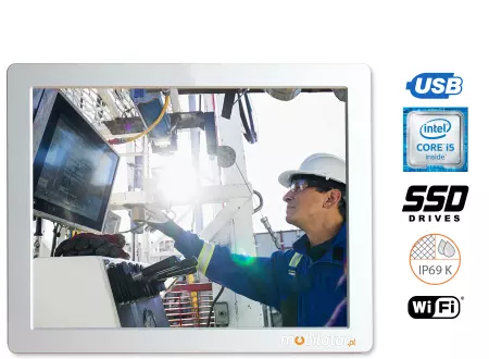 Pyłoszczelny komputer panelowy z ekranem