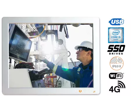 Multimedialny komputer panelowy do fabryk