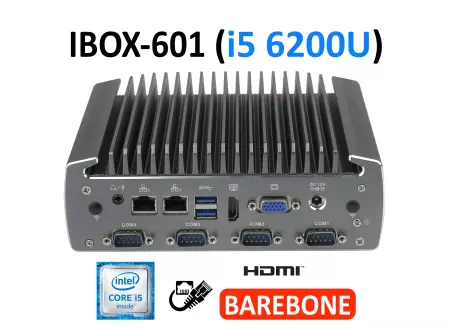 IBOX-601 (i5 6200U) Barebone - Odporny przemysłowy mini komputer