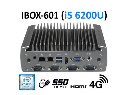 IBOX-601 (i5 6200U) v.5 - Modern mini PC (HDMI + VGA) with armored housing