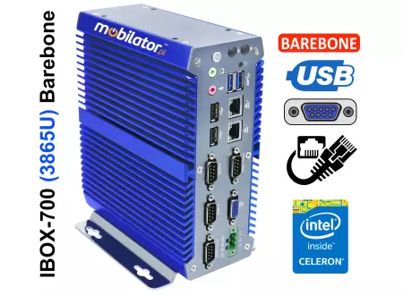 IBOX-700 (3865U) Barebone - Industrial reinforced computer (2x LAN)