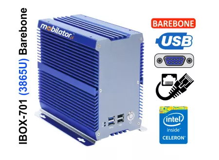 IBOX-701 (3865U) Barebone - Wzmocniony komputer przemysłowy (Fanless)