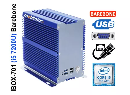 IBOX-701 (i5-7200U) Barebone - mini komputer do zastosowań przemysłowych