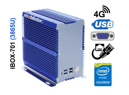 IBOX-701 (3865U) v.5 -Komputer przemysłowy z 2-iema kartami sieciowymi oraz technologia 4G LTE
