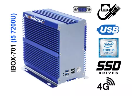 IBOX-701 i5 (7200U) v.5 - Komputer przemysłowy z 2-iema kartami sieciowymi oraz technologia 4G LTE