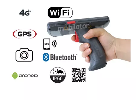  Wydajny z normą IP66 kolektor danych z czytnikiem kodów 2D oraz technologią NFC MobiPad SL70