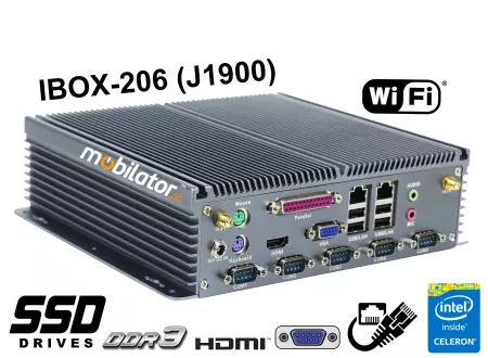 IBOX-206 v.2 - Wzmocniony mini komputer z rozszerzonym dyskiem SSD