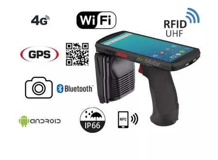 MobiPad SL70 UHF v.4 - Rozszerzony o technologie NFC kolektor danych z systemem Android 9.0 i skanerem kodów 2D