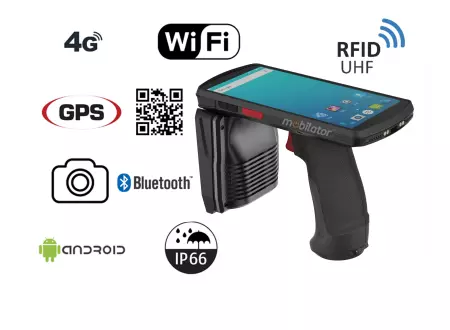  Wodoszczelny terminal danych z uchwytem pistoletowym oraz skanerem kodów 1D/2D odporny na niskie i wysokie temperatury  MobiPad SL70