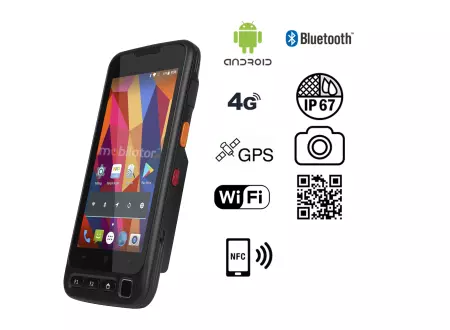 MobiPad V710 v.4 - Armored data terminal with IP67, extended battery, NFC technology and 1D / 2D sensor