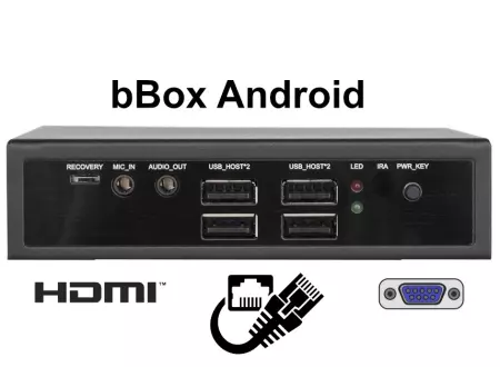 bBOX Android v.2 - Dustproof fanless industrial computer with HDMI port and Android system