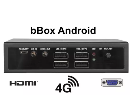 bBOX Android v.4 - Industrial production computer with Android system and 4G LTE module