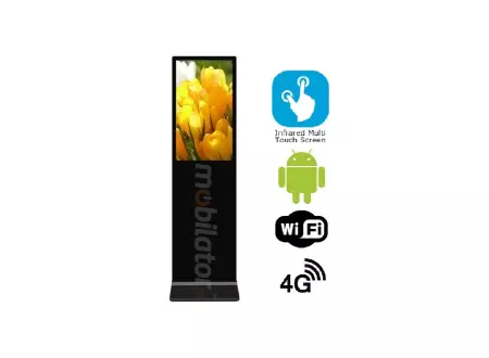 HyperView 32 v.5 - Freestanding touch panel with a 32-inch screen (infrared touch), with wifi, Android 7.1 and 4G