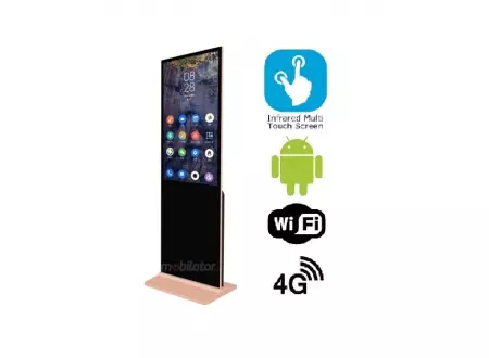 HyperView 43 v.5 - Advertising panel with a 43-inch screen (infrared touch), with wifi, Android 7.1 and 4G