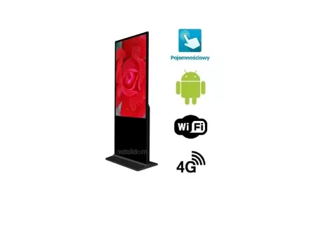 HyperView 55 v.4 - Freestanding touch panel with 55-inch screen (capacitive touch), with wifi, Android 7.1 and 4G