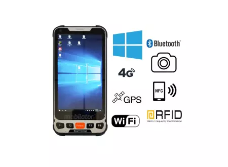 Mobipad SH5 v.3 - Industrial data terminal with UHF RFID, NFC, 4G and BT 4.0, 4GB RAM and 64GB disk 