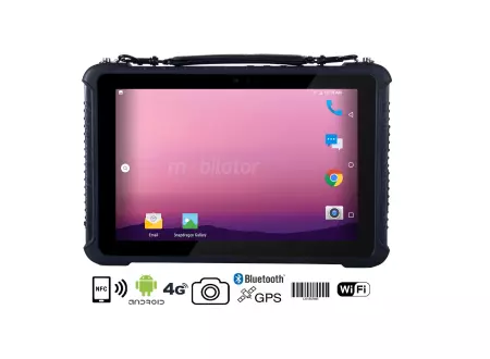  przemysłowy wododporny tablet z Androidem 9.0 oraz NFC, AR Film, dyskiem 64GB i 4GB RAM, normą IP65 Emdoor Q16