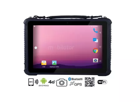 Industrial tablet z Androidem 9.0 oraz NFC, AR Film, dyskiem 64GB i 4GB RAM, normą IP65, BT 4.1 Emdoor Q16 