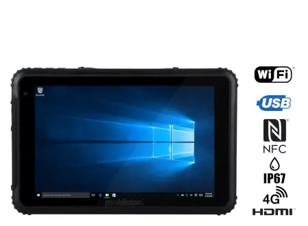 Emdoor I88H v.1 - Industrial 8-inch tablet with IP67 + MIL-STD-810G, Bluetooth, 4G module, 4GB RAM, 64GB ROM drive and Intel processor