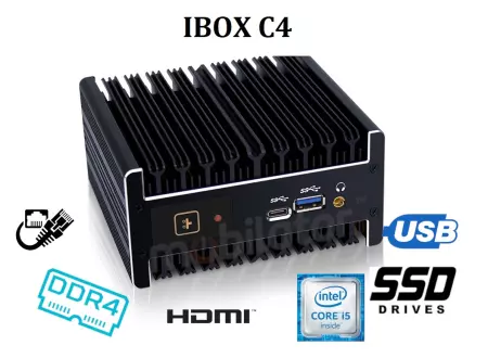 IBOX C4 v.3 - Handy miniPC with 8GB RAM DDR4, 512GB SSD M.2, USB ports, HDMI, mini DP, RJ-45 and Intel Core i3 