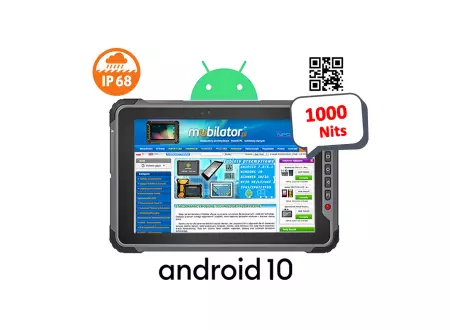 Wytrzymały tablet z systemem Android 10.0 i ekranem o jasności 1000 nits  z normą IP  Senter S917V9