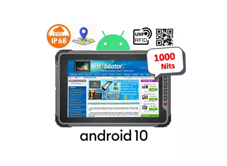 przemysłowy 10-calowy tablet z normą IP68, ekran 1000 nits, skanerem 1D/2D Honeywell Senter S917V9