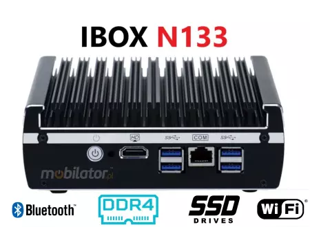 IBOX N133 v.6 - MiniPC z procesorem dwurdzeniowym Intel Core, WiFi oraz Bluetooth, pamięcią DDR4 - 8GB RAM oraz dyskiem 512GB SSD