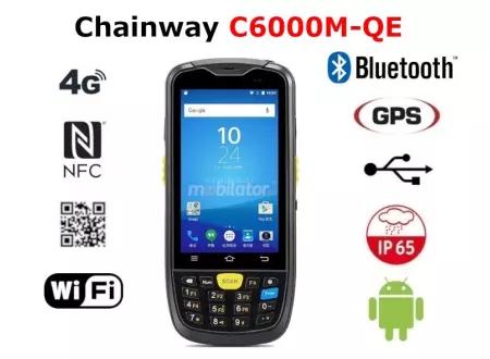 Skaner przemysłowy odporny na upadki i warunki zewnętrzne