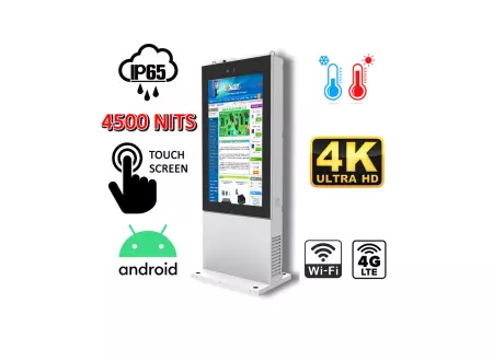  Wzmocniony Totem stojący IP65 infokiosk  NoMobi Trex 43
