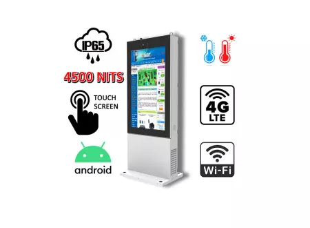  Wielozadaniowy pyłoodporny (IP65) totem LCD interaktywny NoMobi Trex 43