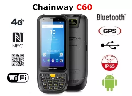 Kolektor danych mały lekki czarny c60