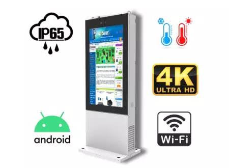 wytrzymały informacyjny totem wystawowy Trex 