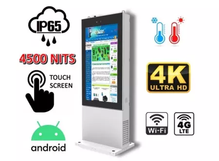 totem podświetlany gablota reklamowa funkcjonalny Trex 55