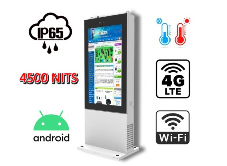 NoMobi Trex 65 v.3 - Multipurpose outdoor standing totem - resistant to weather conditions, rain, snow, with heating system (approx. 25 days delivery by train)