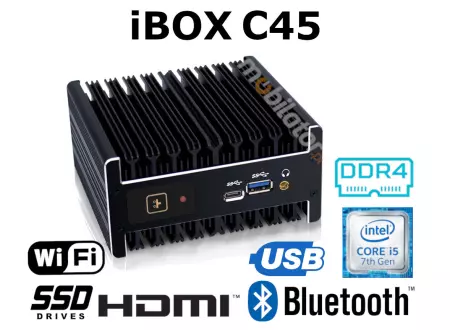 iBOX C45 v.5- Wytrzymały miniPC ze wsparciem Windows, Linux, procesorem Intel Core i5, 16GB RAM i dyskiem M.2 SSD o pojemności 512GB