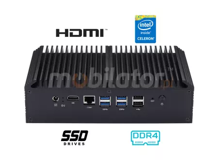 mBOX Q817GEX v.1 - Durable MiniPC with Intel Celeron 3865U processor and 4GB RAM