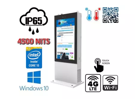 Totem informacyjny infokiosk wodoodporny wytrzymały Trex 55W