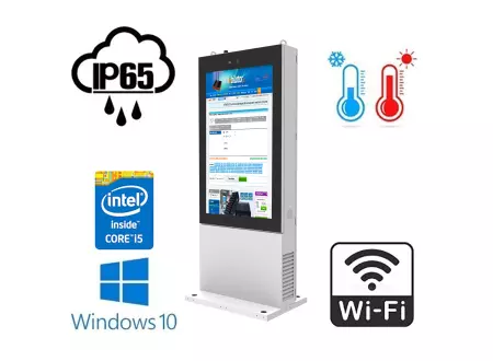  wodoodporny ekiosk multimedialny cichy przemysłowy Trex 55W 