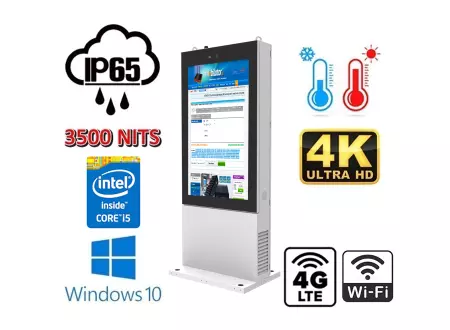 Wytrzymały totem informacyjny wodoodporny Trex 55W