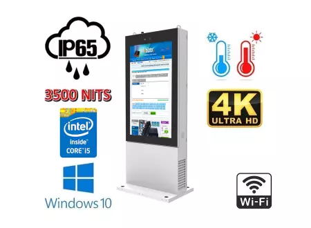 Stojący totem zewnętrzny  wodoodporny i mrozoodporny Trex 55W