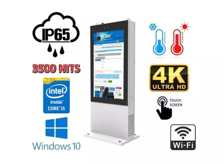  zewnętrzny wzmocniony kiosk interaktywny multimedialny Trex 55W