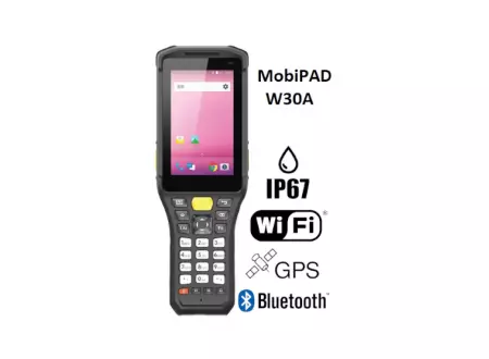 MobiPad W30A v.1 - Waterproof data collector with 2GB RAM, 16GB ROM and WiFi, BT